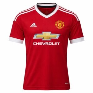 Adidas Manchester United Home Shirt Football Soccer Jersey Men's Size Large EUC